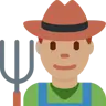 Man Farmer: Medium Skin Tone Emoji 👨🏽‍🌾 image - Twitter / X (Twemoji) style
