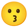 จูบใบหน้า Emoji 😗 image - Google Noto Color style