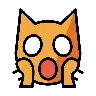Face de chat lasse Emoji 🙀 image - OpenMoji style