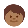 Child: Medium-Dark Skin Tone Emoji 🧒🏾 image - Twitter / X (Twemoji) style