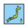 Schattenbild von Japan Emoji 🗾 image - OpenMoji style