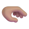 Palm Down Hand: Medium Skin Tone Emoji 🫳🏽 image - Microsoft 3D Fluent style