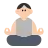Person In Lotus Position: Light Skin Tone