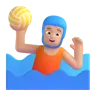 Person Playing Water Polo: Medium-Light Skin Tone Emoji 🤽🏼 image - Microsoft 3D Fluent style