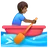 Man Rowing Boat: Medium-Dark Skin Tone
