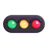 Horizontal Traffic Light Emoji 🚥 image - Microsoft 3D Fluent style