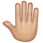 Raised Back Of Hand: Medium-Light Skin Tone
