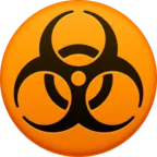 Biohazard Emoji ☣ image - Facebook Meta style