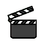 Clapper Board Emoji 🎬 image - OpenMoji style