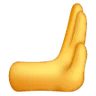 Rightwards Pushing Hand Emoji 🫸 image - Samsung style