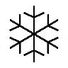 Snowflake Emoji ❄ image - OpenMoji style