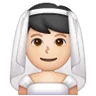 Man With Veil: Light Skin Tone Emoji 👰🏻‍♂️ image - Samsung style