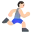 Person Running: Light Skin Tone