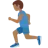 Man Running: Medium-Dark Skin Tone