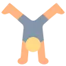 Person Cartwheeling: Medium-Light Skin Tone Emoji 🤸🏼 image - Tossface style