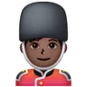 Man Guard: Dark Skin Tone Emoji 💂🏿‍♂️ image - Samsung style