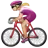 Woman Biking: Medium-Light Skin Tone