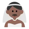 Man With Veil: Medium-Dark Skin Tone Emoji 👰🏾‍♂️ image - Tossface style