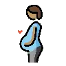 Pregnant Person: Medium Skin Tone Emoji 🫄🏽 image - OpenMoji style