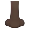 Nose: Dark Skin Tone Emoji 👃🏿 image - Apple style