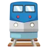 Zug Emoji 🚆 image - Google Noto Color style