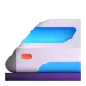 Emoji Treno ad alta velocità con Bullet Nose 🚅 image - Microsoft 3D Fluent style