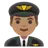 Man Pilot: Medium Skin Tone