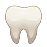 Tooth Emoji 🦷 image - Telegram style
