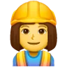 Woman Construction Worker Emoji 👷‍♀️ image - Samsung style