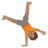 Person Cartwheeling: Medium Skin Tone