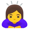 Woman Bowing Emoji 🙇‍♀️ image - Google Noto Color style