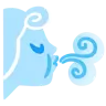 हवा का तेज झोंका Emoji 🌬 image - Google Noto Color style