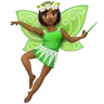 Woman Fairy: Medium-Dark Skin Tone Emoji 🧚🏾‍♀️ image - WhatsApp style