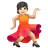 Woman Dancing: Light Skin Tone