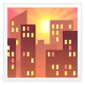 Emoji Apus de soare peste clădiri 🌇 image - WhatsApp style