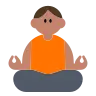 Man In Lotus Position: Medium Skin Tone Emoji 🧘🏽‍♂️ image - Tossface style