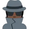 Detective: Dark Skin Tone Emoji 🕵🏿 image - Twitter / X (Twemoji) style