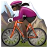 Woman Mountain Biking: Dark Skin Tone Emoji 🚵🏿‍♀️ image - WhatsApp style