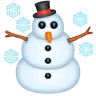 Snowman Emoji ☃ image - WhatsApp style