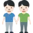 Men Holding Hands: Light Skin Tone