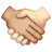 Handshake: Medium-Light Skin Tone, Light Skin Tone