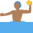 Man Playing Water Polo: Medium-Dark Skin Tone