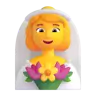 Woman With Veil Emoji 👰‍♀️ image - Microsoft 3D Fluent style
