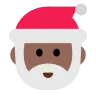 Santa Claus: Medium-Dark Skin Tone Emoji 🎅🏾 image - Tossface style