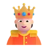 Person With Crown: Light Skin Tone Emoji 🫅🏻 image - Microsoft 3D Fluent style