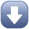 Down Arrow Emoji ⬇ image - WhatsApp style
