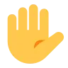 Raised Hand Emoji ✋ image - Tossface style