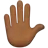 Raised Hand: Medium-Dark Skin Tone