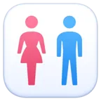 Restroom Emoji 🚻 image - Facebook Meta style