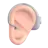 Ear With Hearing Aid: Light Skin Tone